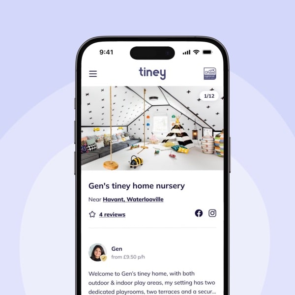 A real tiney home profile in the tiney app