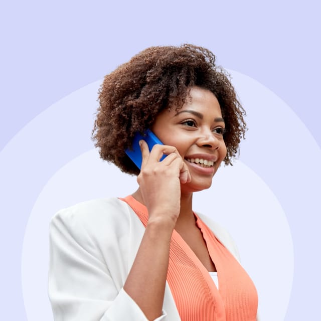 A tiney adviser on a welcome call