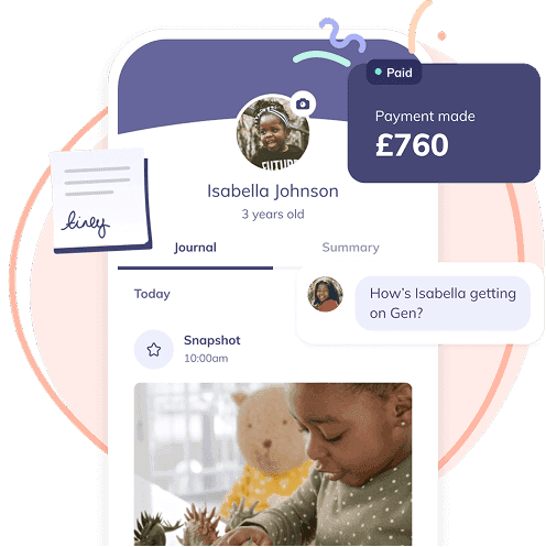 Child playing with a doll